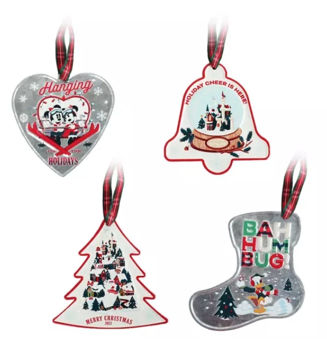 Disney Ornament Set - 2021 Holiday - Walt's Holiday Lodge - Metal 1 Disney Ornament Set - 2021 Holiday - Walt's Holiday Lodge - Metal