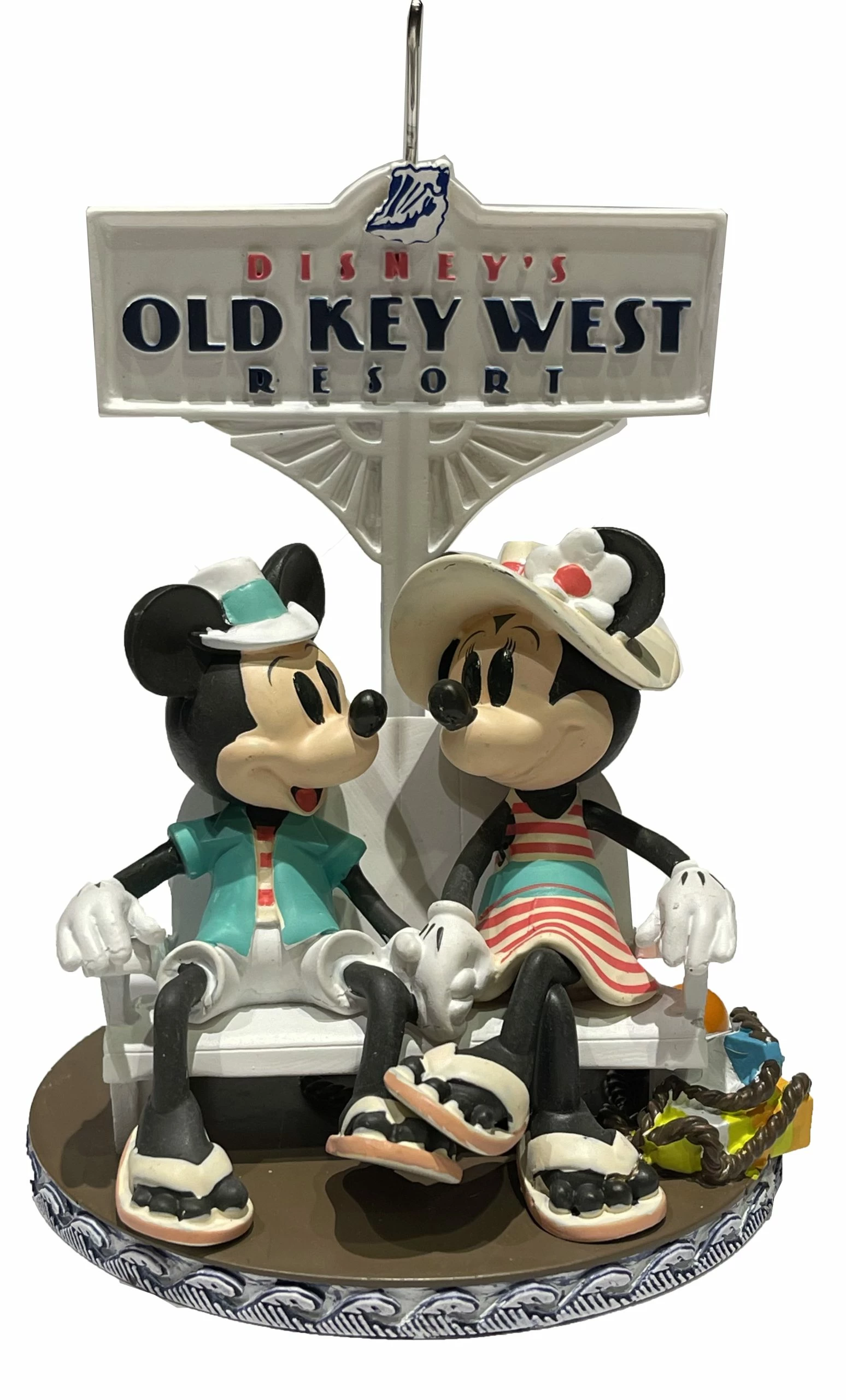 Disney Figurine Ornament - Old Key West Resort - Mickey & Minnie 1 Disney Figurine Ornament - Old Key West Resort - Mickey & Minnie