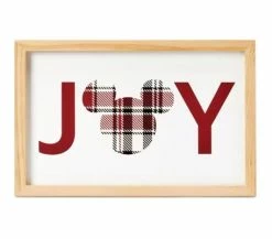 Disney Wall Décor - Holiday Mickey Homestead - Joy