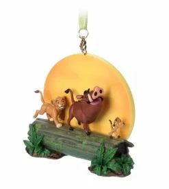 Disney Figurine Ornament - Simba, Timon, And Pumbaa