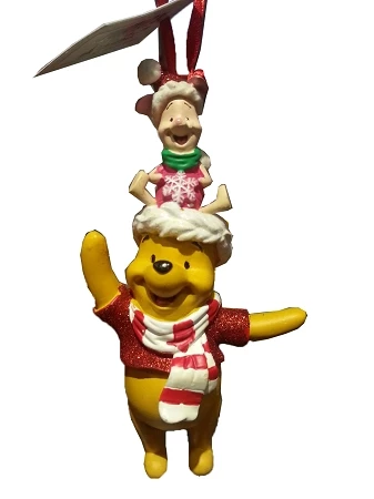Disney Christmas Ornament - Santa Winnie The Pooh And Piglet 1 Disney Christmas Ornament - Santa Winnie The Pooh And Piglet